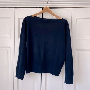 J crew 100% cashmere navy sweater
